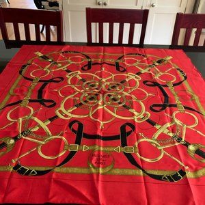 Hermes 100% Silk Scarf